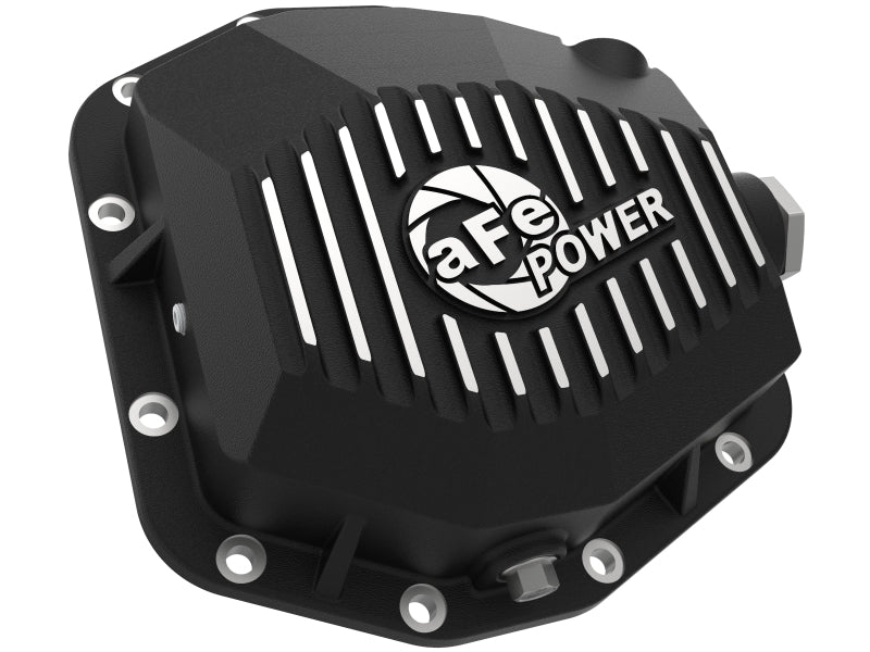 aFe Street Series Rear Differential Cover Black w/Machined Fins 20+ Jeep Gladiator JT (Dana M220) - Burkken Auto Parts