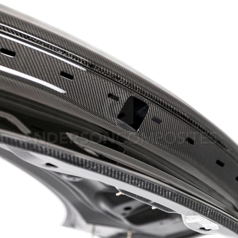 Anderson Composites 15-18 Ford Mustang Type-OE Double Sided Carbon Fiber Decklid - Burkken Auto Parts
