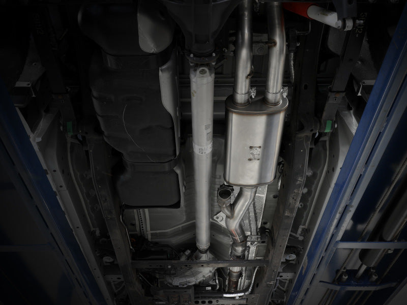 aFe Gemini XV 4in to Dual 3in 304 SS Cat-Back Exhaust w/ Cutout 19-21 GM Silverado/Sierra V8-6.2L - Burkken Auto Parts