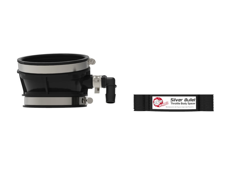 aFe 2020 Vette C8 Silver Bullet Aluminum Throttle Body Spacer / Works With aFe Intake Only - Black - Burkken Auto Parts