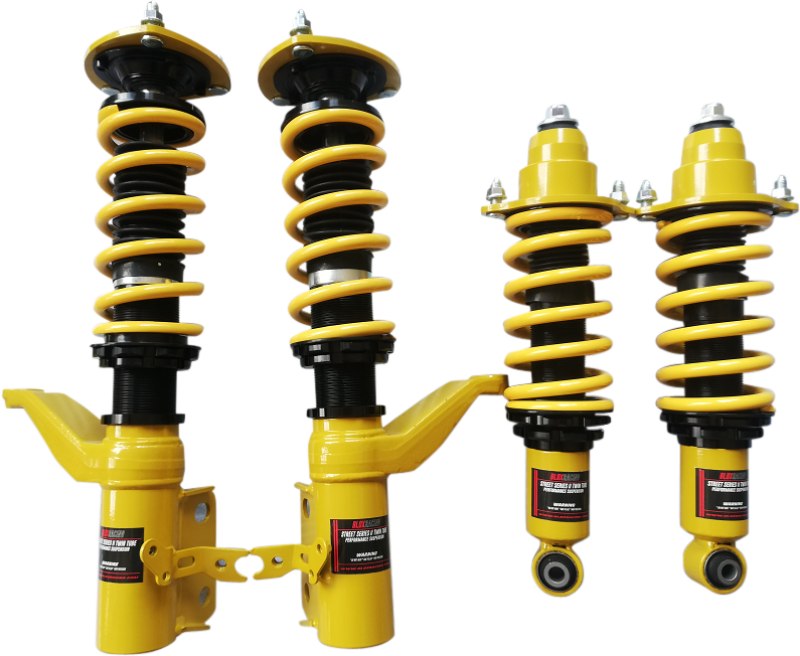 BLOX Racing 02-05 Rsx/01-05 Civic- Non-Adjustable Damping Street Series II Coilovers - Burkken Auto Parts