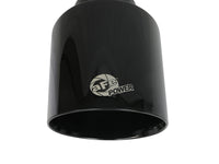 aFe Takeda 409 SS Clamp-On Exhaust Tip 2.5in. Inlet / 4.5in. Outlet / 7in. L - Black - Burkken Auto Parts