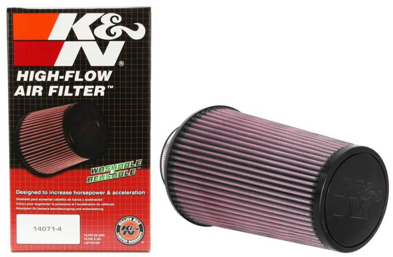 K&N Universal Clamp-On Air Filter 3-1/2in FLG / 6in B / 4-1/2in T / 9in H - Burkken Auto Parts