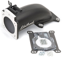 Edelbrock Ultra Low Profile Intake Elbow 90mm Throttle Body to Square-Bore Flange Black Finish - Burkken Auto Parts