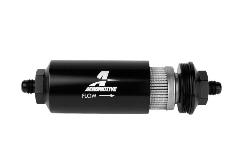 Aeromotive In-Line Filter - (AN-06 Male) 100 Micron Stainless Steel Element - Burkken Auto Parts