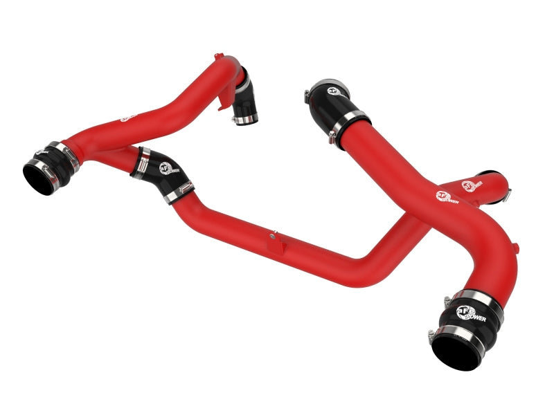 aFe 22-23 Ford Explorer BladeRunner Aluminum Hot and Cold Charge Pipe Kit - Red - Burkken Auto Parts