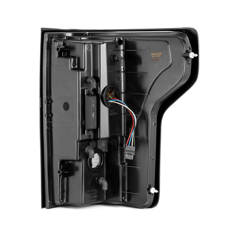 AlphaRex 15-17 Ford F-150 (Excl Models w/Blind Spot Sensor) PRO-Series LED Tail Lights Jet Black - Burkken Auto Parts