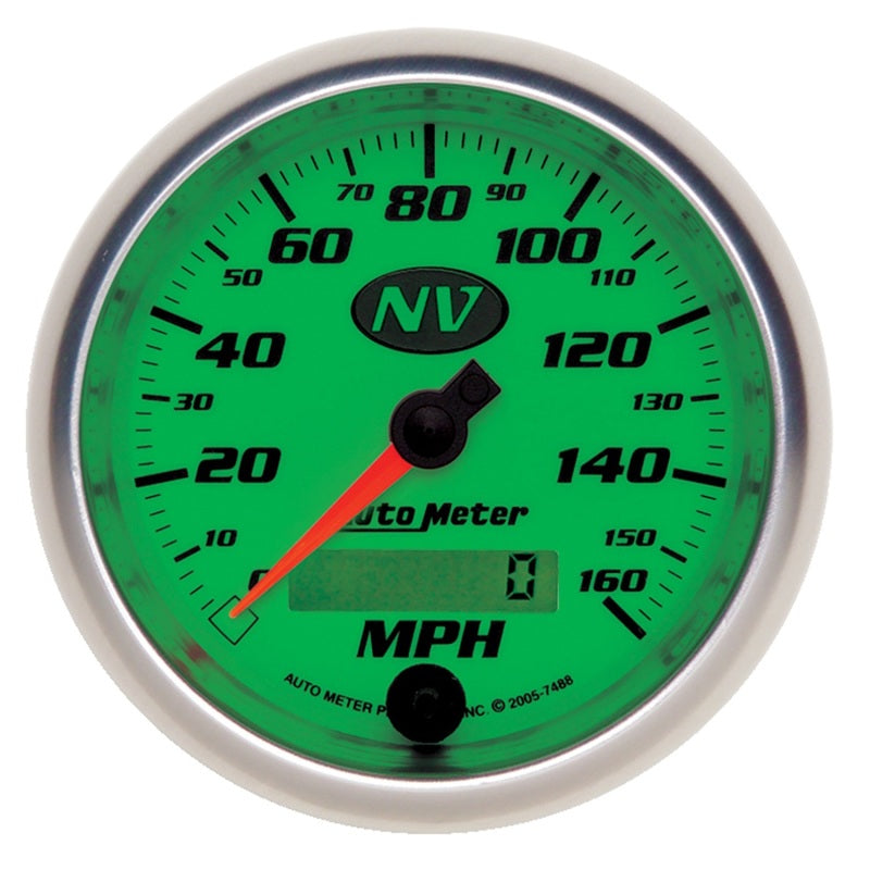 AutoMeter Gauge Speedometer 3-3/8in. 160MPH Elec. Programmable NV - Burkken Auto Parts