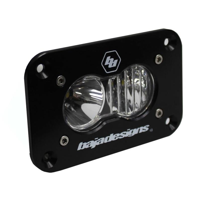 Baja Designs S2 Sport Flush Mount Driving Combo Pattern LED Work Light - Clear - Burkken Auto Parts