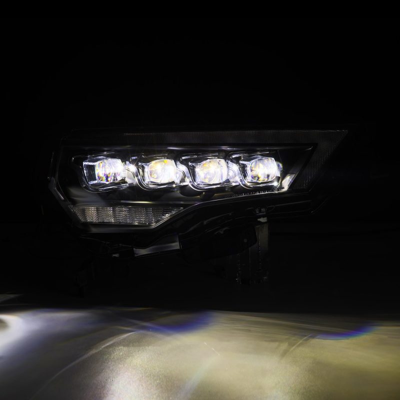 AlphaRex 14-22 Toyota 4Runner (2021 Req. Conv) NOVA LED Proj HL Blk w/Actv Light & Seq. Sig + SB DRL - Burkken Auto Parts