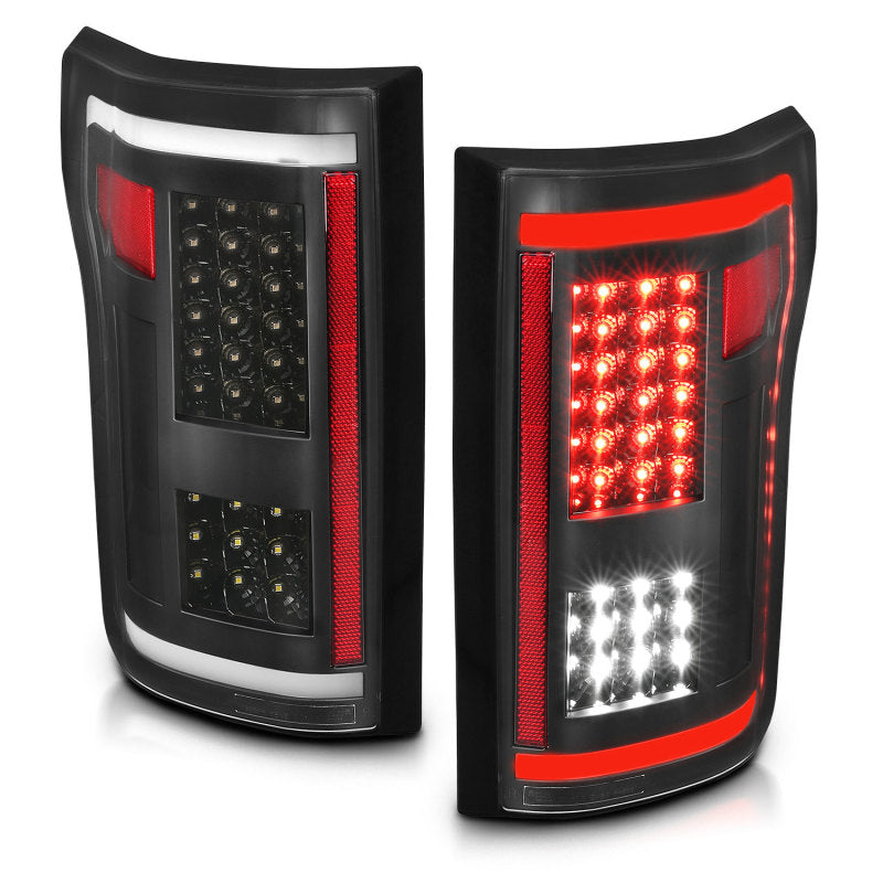 ANZO 2015-2017 Ford F-150 LED Taillights Black - Burkken Auto Parts