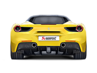 Akrapovic 16-17 Ferrari 488 GTB/488 Spyder Slip-On Line (Titanium) w/ Carbon Tips - Burkken Auto Parts