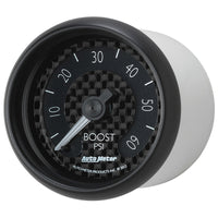 Autometer GT Series 52mm Mechanical 0-60 psi Boost Gauge - Burkken Auto Parts
