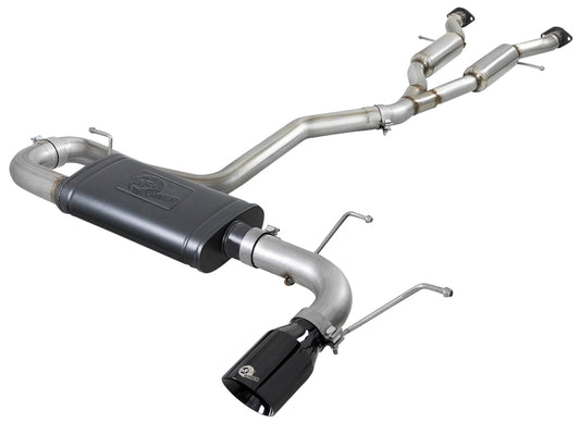 aFe Large Bore HD 3in 304 SS Cat-Back Exhaust w/ Black Tips 14-19 Jeep Grand Cherokee (WK2) V6-3.6L - Burkken Auto Parts
