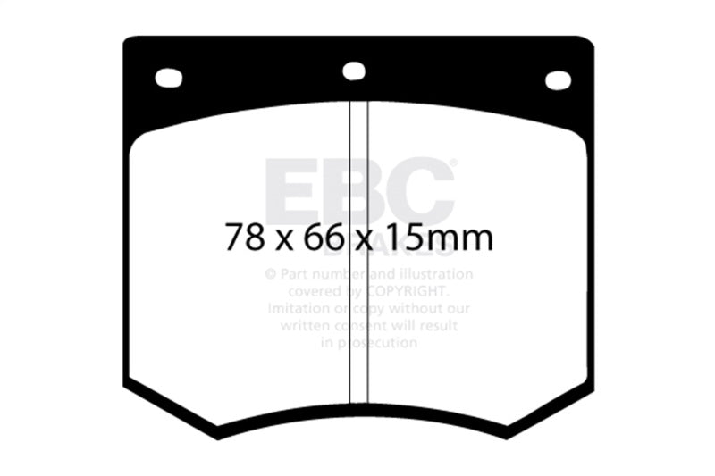 EBC 75-86 Ac 3000 3.0 Greenstuff Front Brake Pads - Burkken Auto Parts