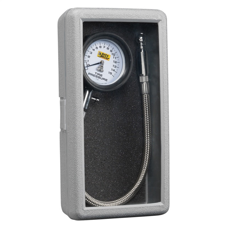 Autometer 0-15PSI Lo-Pressure Tire Pressure Gauge - Burkken Auto Parts