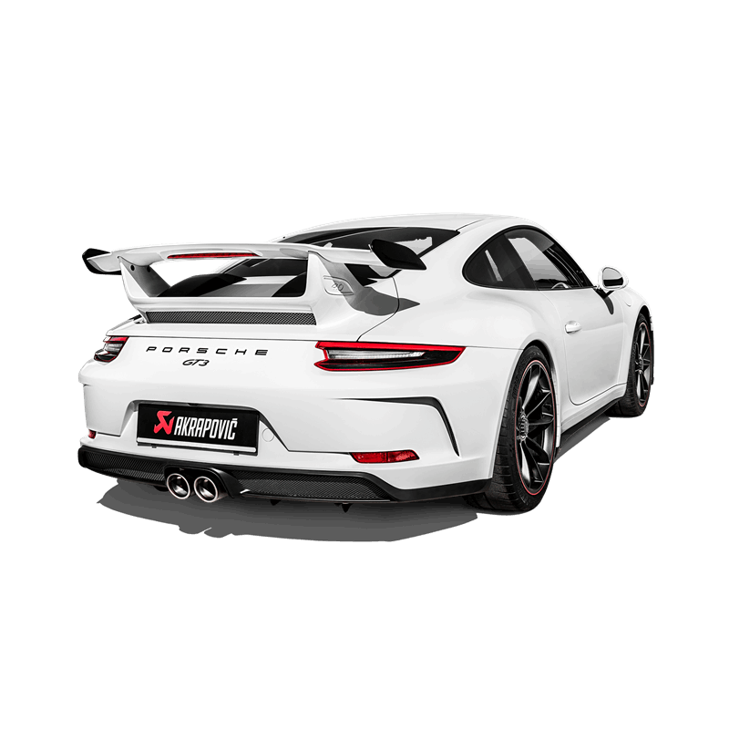 Akrapovic 2018 Porsche 911 GT3 (991.2) Slip-On Race Line (Titanium) w/Titanium Tail Pipe Set - Burkken Auto Parts