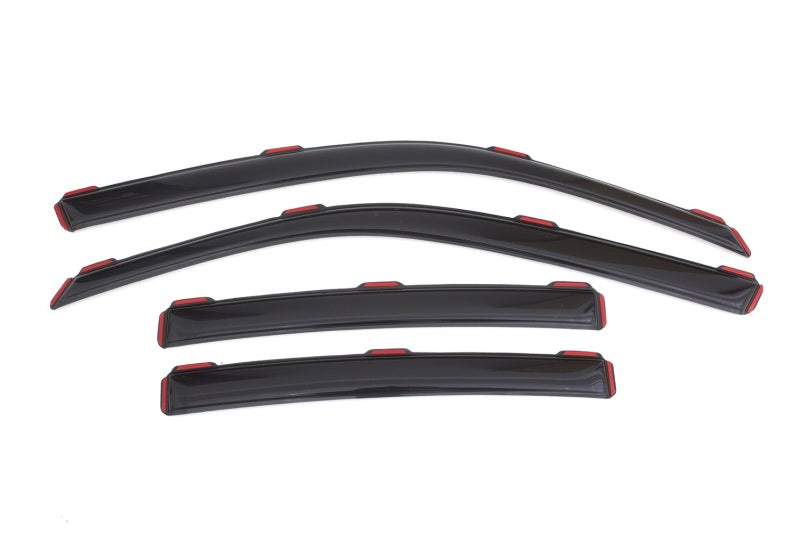 AVS 11-18 Dodge Charger Ventvisor In-Channel Front & Rear Window Deflectors 4pc - Smoke - Burkken Auto Parts