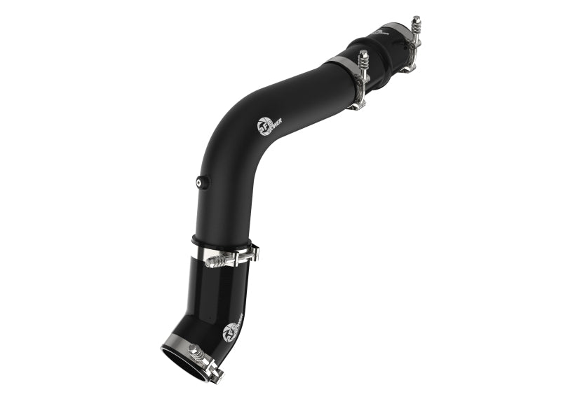 aFe 19-23 RAM Diesel L6-6.7L BladeRunner 3.5 IN Aluminum Hot Charge Pipe - Black - Burkken Auto Parts