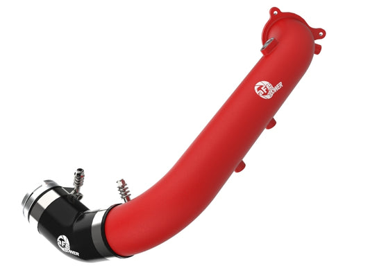 aFe BladeRunner Red 2-3/4in Aluminum Charge Pipe 2021 Toyota Supra GR (A90) I4-2.0L (t) B48 - Burkken Auto Parts