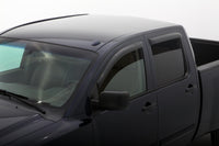 AVS 04-15 Nissan Titan Crew Cab Ventvisor Outside Mount Window Deflectors 4pc - Smoke - Burkken Auto Parts