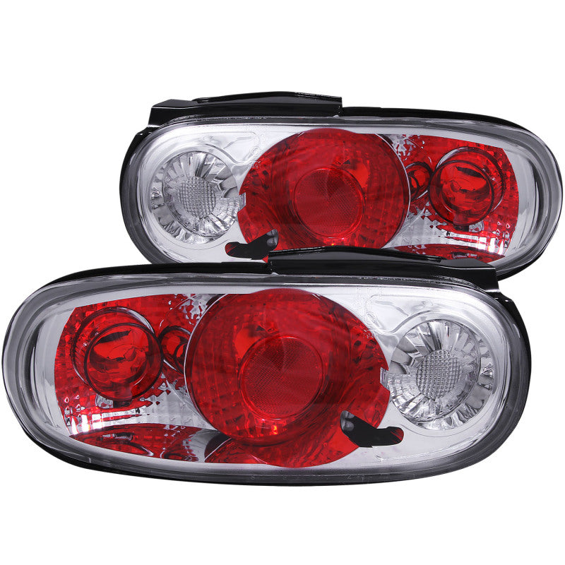 ANZO 1990-1997 Mazda Miata Taillights Chrome - Burkken Auto Parts