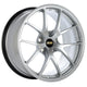 BBS RI-A 18x10.5 5x120 ET37 Diamond Silver Wheel -82mm PFS/Clip Required - Burkken Auto Parts