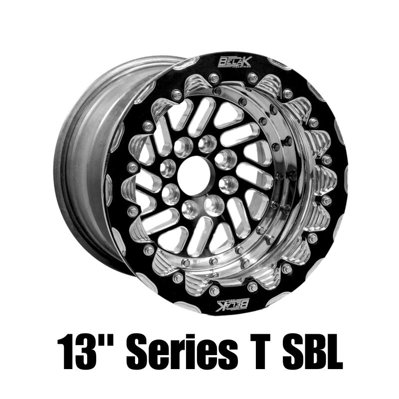 Belak 13x9 / 5in BS / 4x100 BP / High Pad / Series Twisted Wheel - Single Beadlock - Burkken Auto Parts