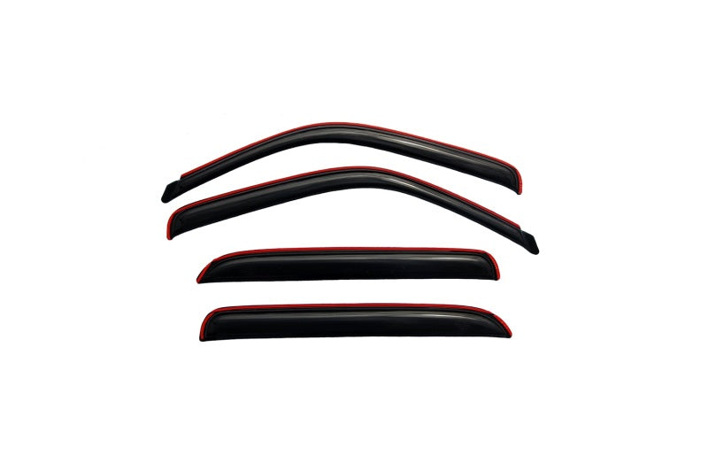 AVS 02-06 Cadillac Escalade EXT Ventvisor In-Channel Front & Rear Window Deflectors 4pc - Smoke - Burkken Auto Parts