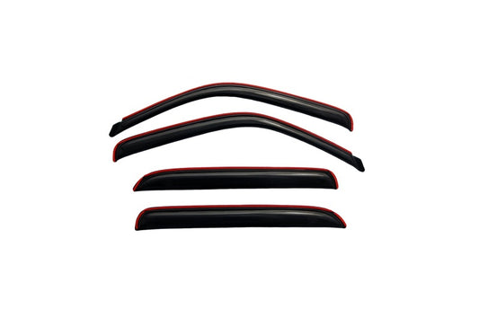 AVS 02-06 Cadillac Escalade EXT Ventvisor In-Channel Front & Rear Window Deflectors 4pc - Smoke - Burkken Auto Parts
