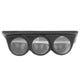 Autometer 99-03 Ford Super Duty 52mm Black Triple Under Dash Pod - Burkken Auto Parts