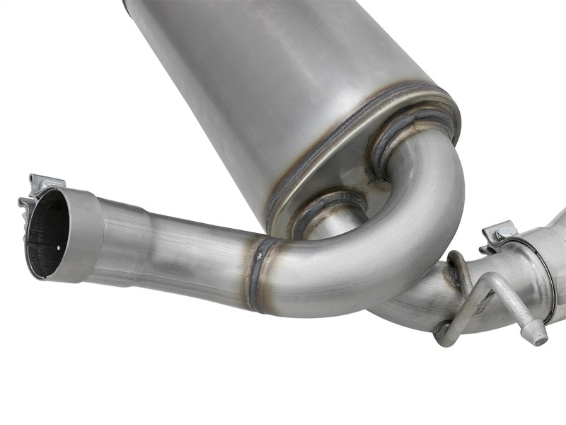 aFe Rebel Series 2.5in 409 SS Axle-Back Exhaust w/Polished Tips 07+ Jeep Wrangler (JK) V6 3.6L/3.8L - Burkken Auto Parts