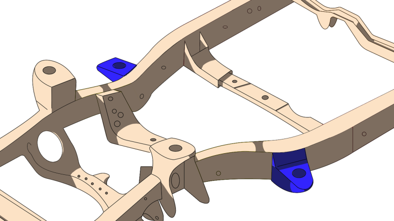 Rust Buster 4Runner & FJ Cruiser Front Body Frame Mount - Right