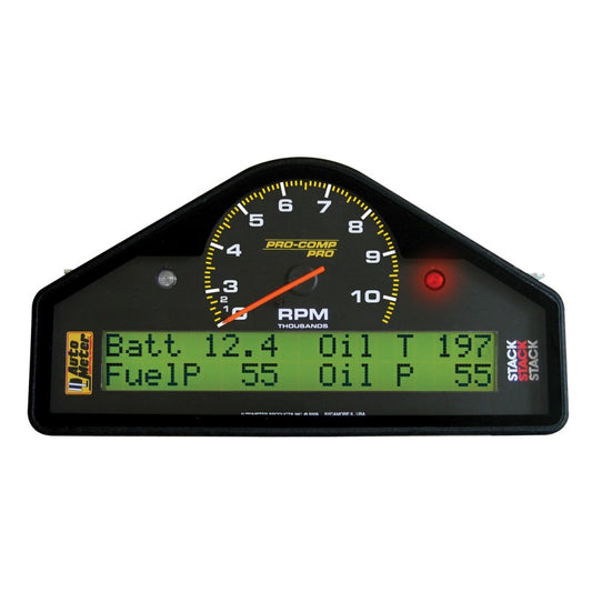 Autometer Pro-Comp Race Dash Display 0-3-10.5K RPM / MPH / FUELP / OILP / OILT / WTMP / VOLT - Burkken Auto Parts