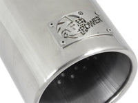 aFe MACH Force-XP 304 SS Sing Wall Pol Exh Tip Univ Exit 3in Inlet x 4in Outlet x 12in L - Clamp On - Burkken Auto Parts