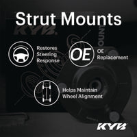 KYB 22-23 Hyundai Kona / 17-22 Ioniq / 19-21 Veloster / 2019+ KIA Forte Strut Mount Kit - Rear - Burkken Auto Parts