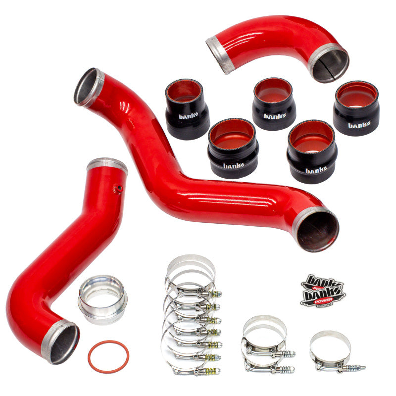 Banks Power 17-19 Chevy/GMC 2500HD/3500HD Diesel 6.6L Boost Tube Upgrade Kit - Red - Burkken Auto Parts