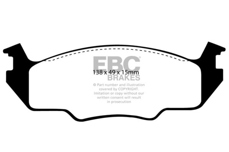 EBC 80-84 Volkswagen Golf 1.6 Greenstuff Front Brake Pads - Burkken Auto Parts