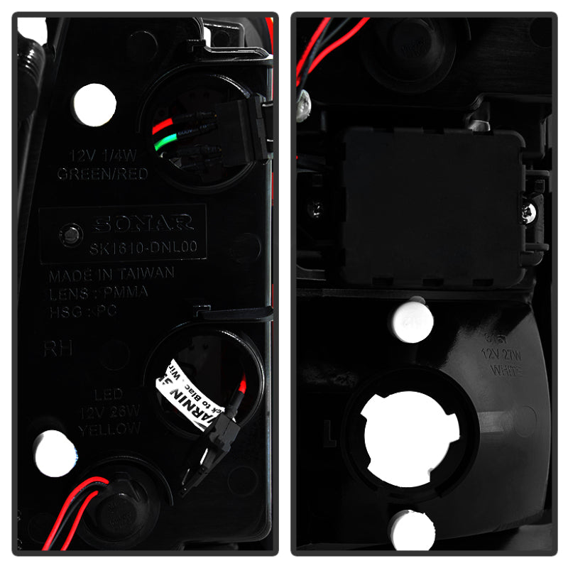 Spyder Chevy Suburban/Tahoe 1500/2500 00-06 LED Tail Lights Red Clear ALT-YD-CD00-LED-RC - Burkken Auto Parts