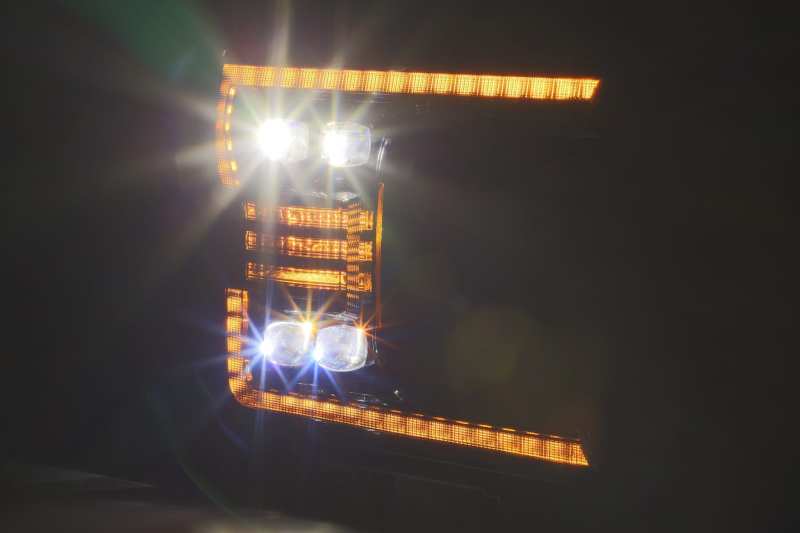 AlphaRex 18-20 Ford F-150 NOVA LED Proj Headlight Plank Style Alpha Blk w/Activ Light/Seq Signal/DRL - Burkken Auto Parts