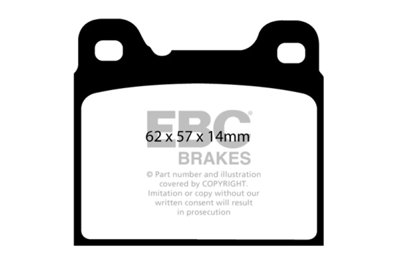 EBC 91-93 Volvo 740 2.3 (ABS) (Girling) Redstuff Rear Brake Pads - Burkken Auto Parts