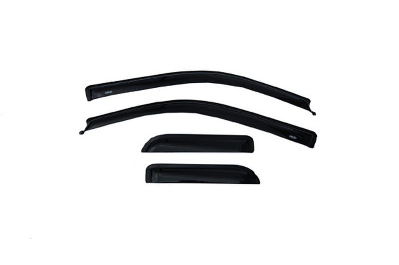 AVS 04-14 Ford F-150 Supercab Ventvisor Outside Mount Window Deflectors 4pc - Smoke - Burkken Auto Parts