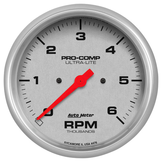 AutoMeter Ultra-Lite 5in. 0-6K RPM In-Dash Tachometer Gauge - Burkken Auto Parts