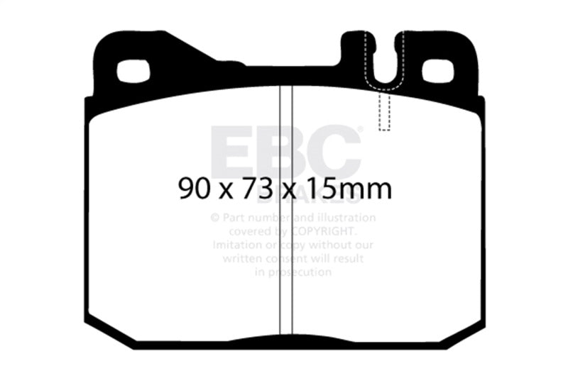 EBC 76-79 Mercedes-Benz 230 Greenstuff Front Brake Pads - Burkken Auto Parts