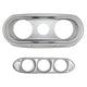 Autometer 62-65 Chevy Nova (Fits 2 3-3/8in.& 4 2-1/16in. Instruments) Gauge Mount Direct Fit Silver - Burkken Auto Parts