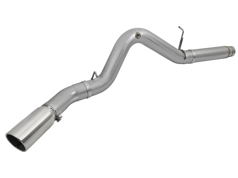 aFe LARGE Bore HD 5in Exhausts DPF-Back SS w/ Pol Tips 16-17 GM Diesel Truck V8-6.6L (td) LML/L5P - Burkken Auto Parts