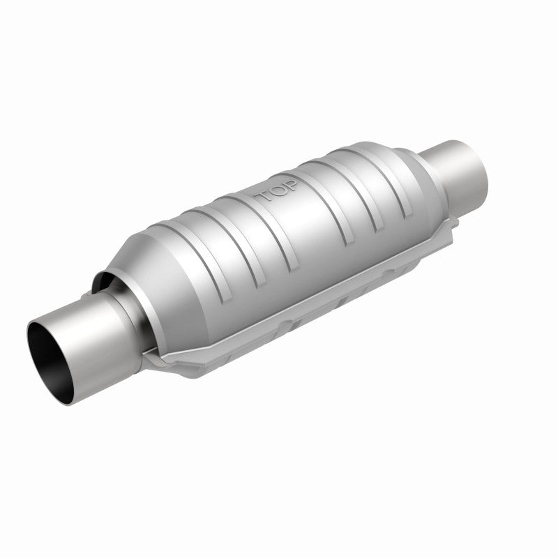 MagnaFlow Catalytic Converter 2 in Inlet 2 in Outlet 11 in Length SS - Burkken Auto Parts