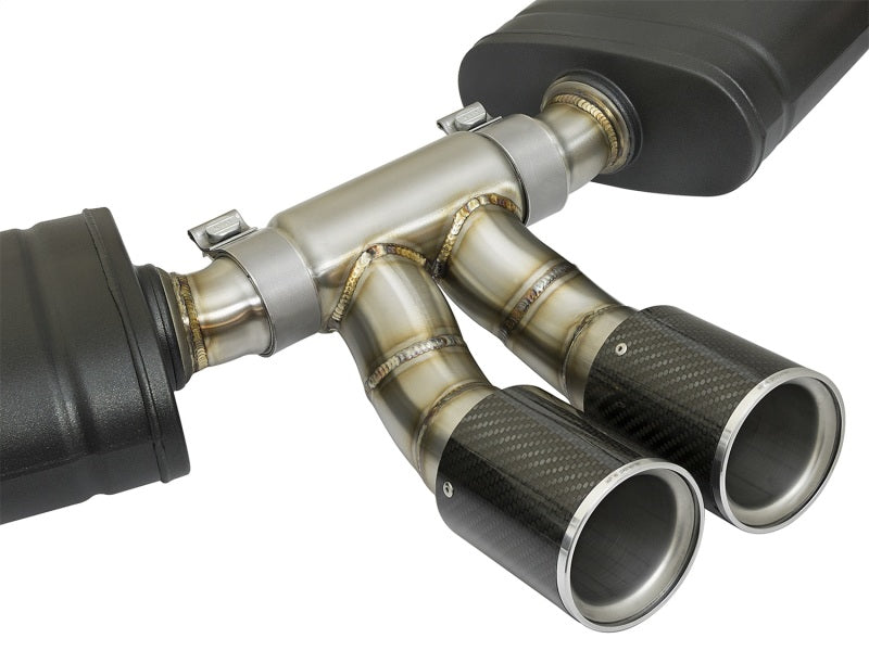 aFe MACHForce-Xp 2in 304 SS Cat-Back Exhaust w/Carbon Fiber Tips 13-16 Porsche Boxster 2.7L/3.4L - Burkken Auto Parts