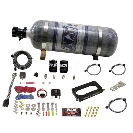 Nitrous Express 96-04 Ford Mustang Cobra/Mach 1 4 Valve Nitrous Kit (50-300HP) w/Composite Bottle - Burkken Auto Parts
