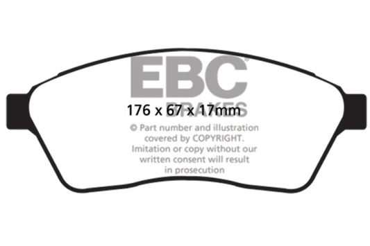EBC 10-11 Cadillac SRX 2.8 Turbo Redstuff Front Brake Pads - Burkken Auto Parts